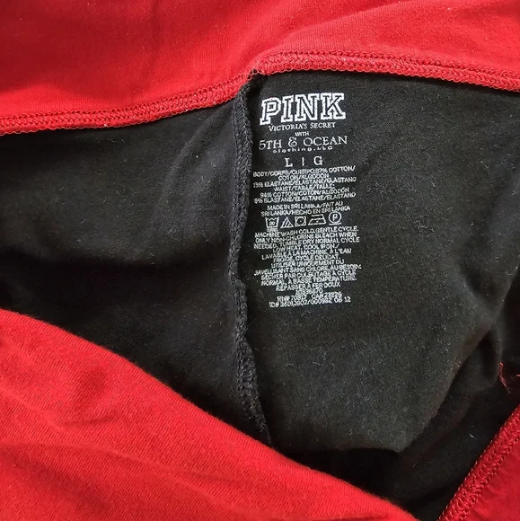 VS Pink Flare Fold Over Leggings - Picture 2 of 5